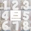 White Daisy & Sunflower Balloons - Birthday Decorations & Photo Props with Smiley Faces