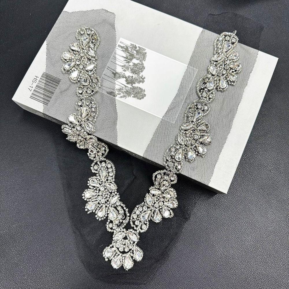 Накидка на шею Кружевной воротник с бусинами Стразы DIY Поделки Кружевной вырез V-образный вырез Хрустальный вырез Женская одежда