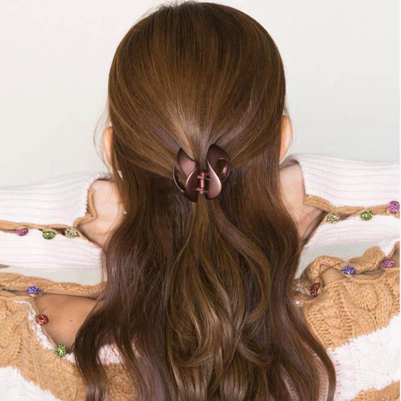 Women Hair Claw Acrylic Hair Clips Barrette Crab Clamp Hair Pins Headdress Hair Accessories