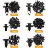200 Stück Auto-Befestigungsclips 6 mm, 7 mm, 8 mm, 9 mm, 10 mm, universell, sechs verschiedene Arten, für TOYOTA, Ford, General Motors, HONDA, Stoßstangen-Drucknieten, Autoteile