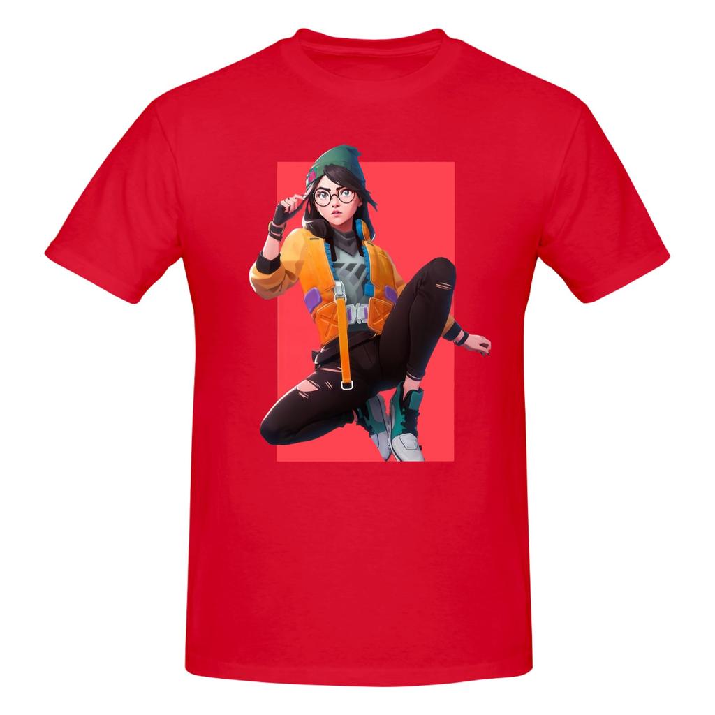 Piece Killjoy Funny Cotton TShirt VValorant Stylized FPS Fans Tops Tees For Unisex