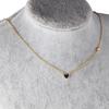 LUXUKISSKIDS Red Heart Pendant With Crystal Stainless Steel Chain Necklace For Girls Fashion Party Jewellry Accessories 2025 Hot