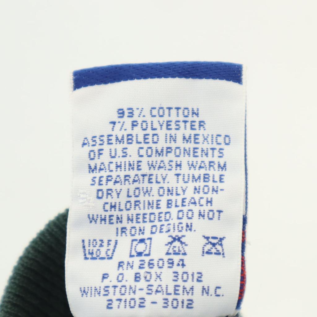 Champion Anos 90 Velho Manga Longa Moletom XL Sistema Azul Marinho Masculino Usado