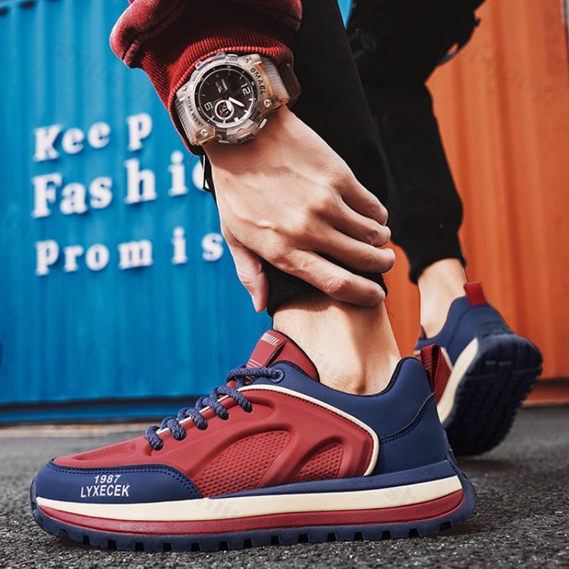 Mode 2025 Vår Nya Herrskor Casual Sport Mode Trendskor Koreansk Version Bekväma Höjdökande Halkfria Chunky sneakers