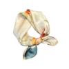 New silk silk scarf women's light luxury high sense versatile printing fashion spring and summer sunscreen neck small square scarf scarf