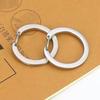 3 Pcs Metal Spring Open Keychain Round Spring Clasp Keyring Stainless Steel Buckle Circular Rings Keyring Durable