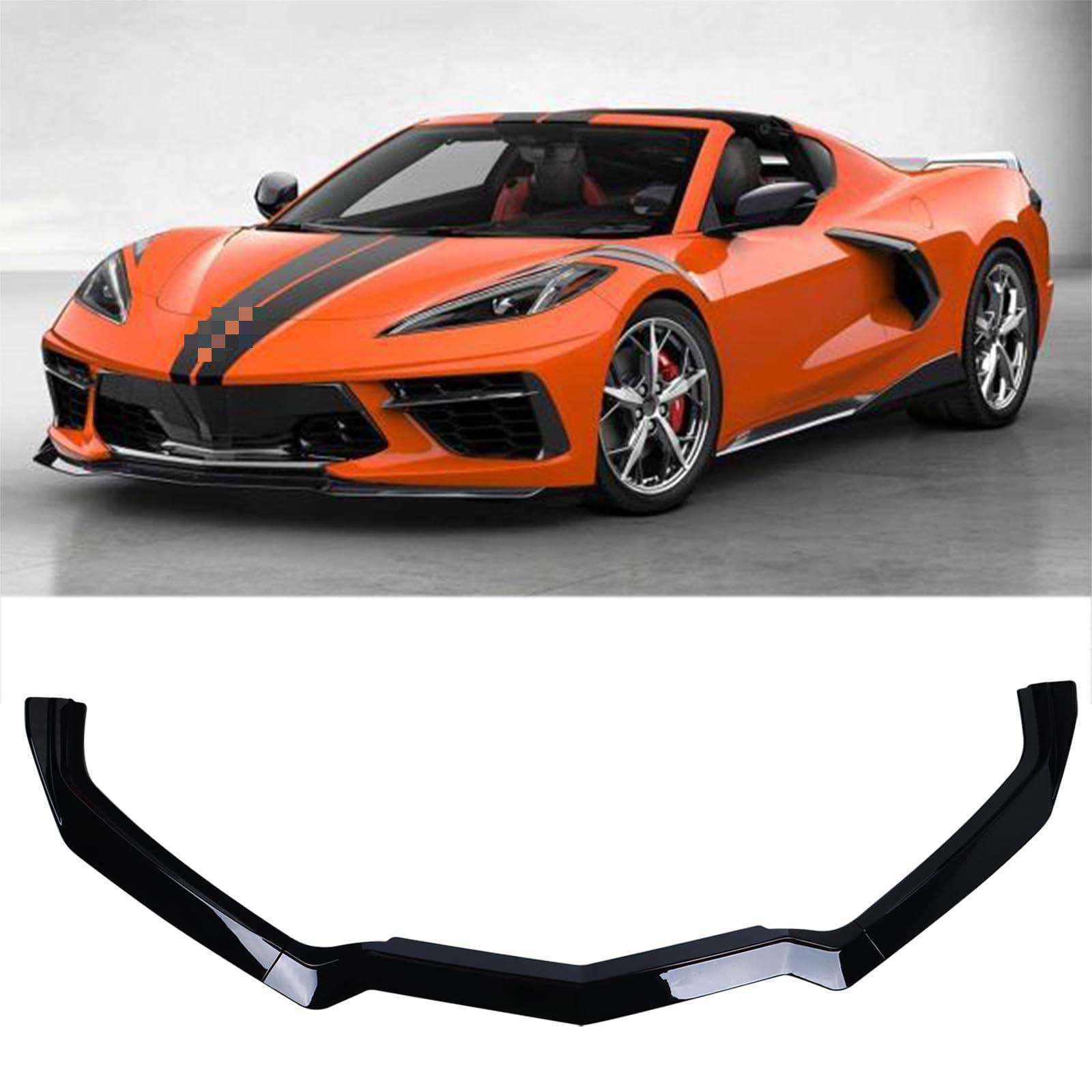 

Chevrolet Corvette C8 Front Lip Splitter Kit for 2020-2024 Models Glossy Black