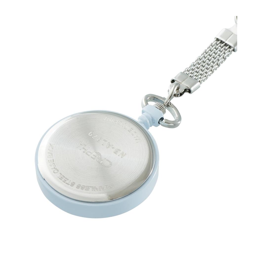 CREPHA Pocket Watch Nurse Watch Analog Hook Chain Blue NB-AL379-BL