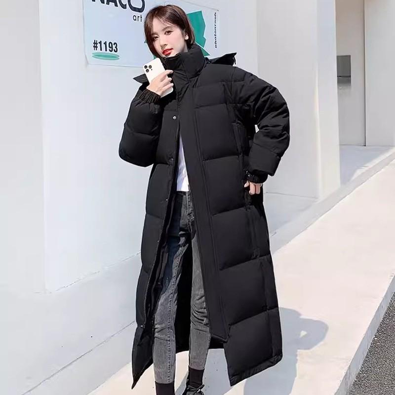 Womens Long Down Coat 2026 Winter Casual Warm Loose Fit White Duck Jacket Couples