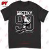Los Angeles Nhla Wayne Gretzky Number Outline Tshirt Tee NO0T