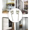 2Pcs Smooth Silent Sliding Door Pulleys Bearing Wheel  for Wardrobe Cupboard Window Cabinet