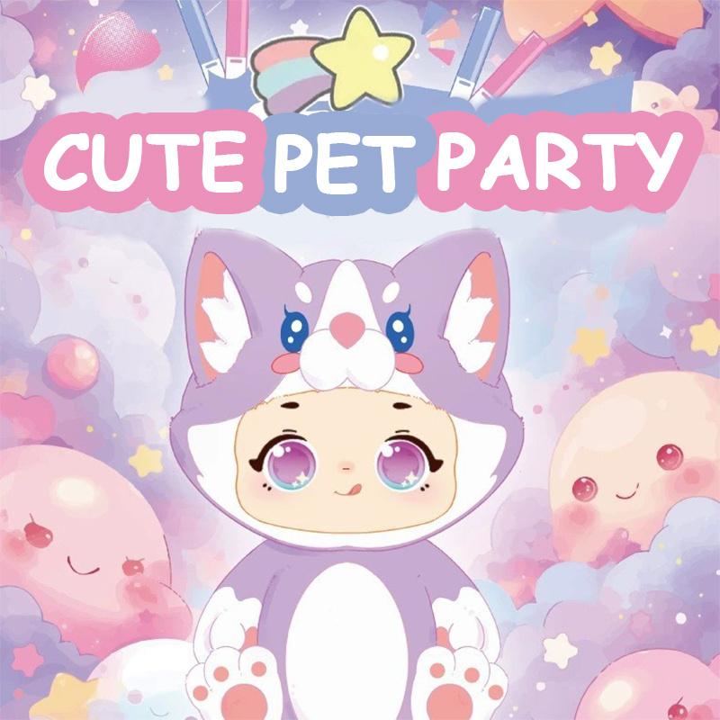 Série Fête d'Animaux Mignons Peluches Figurines Boîte Aveugle Jouets Boîte Mystère Ornements d'Animaux en Peluche