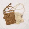 Lässige Strand Stroh Umhängetasche Damen Crossbody Tasche All-Match Handtasche Quadratische Form Quaste Hohle Rattan Tasche Mode Hohe Qualität