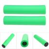 1 Pair   Handlebar Grips Anti Skid Shock Proof Silicone Bike Grip With End Plugs Red