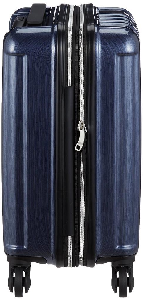Hiroko Koshino Homme Suitcase, Suitable for Day Trips to 2-Night Trips, with TSA Lock, Adjustable Gusset, 30L, 42cm, 2.4kg, Navy