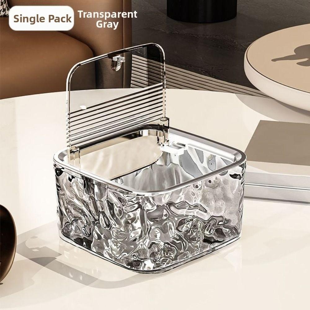 Water Ripple Laundry Pods Container Waterproof Moisture-proof Clear Storage Box Multipurpose Pop-Up Lid