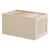 Oxford Cloth Lidded Storage Box with Window - Dustproof Closet Organizer