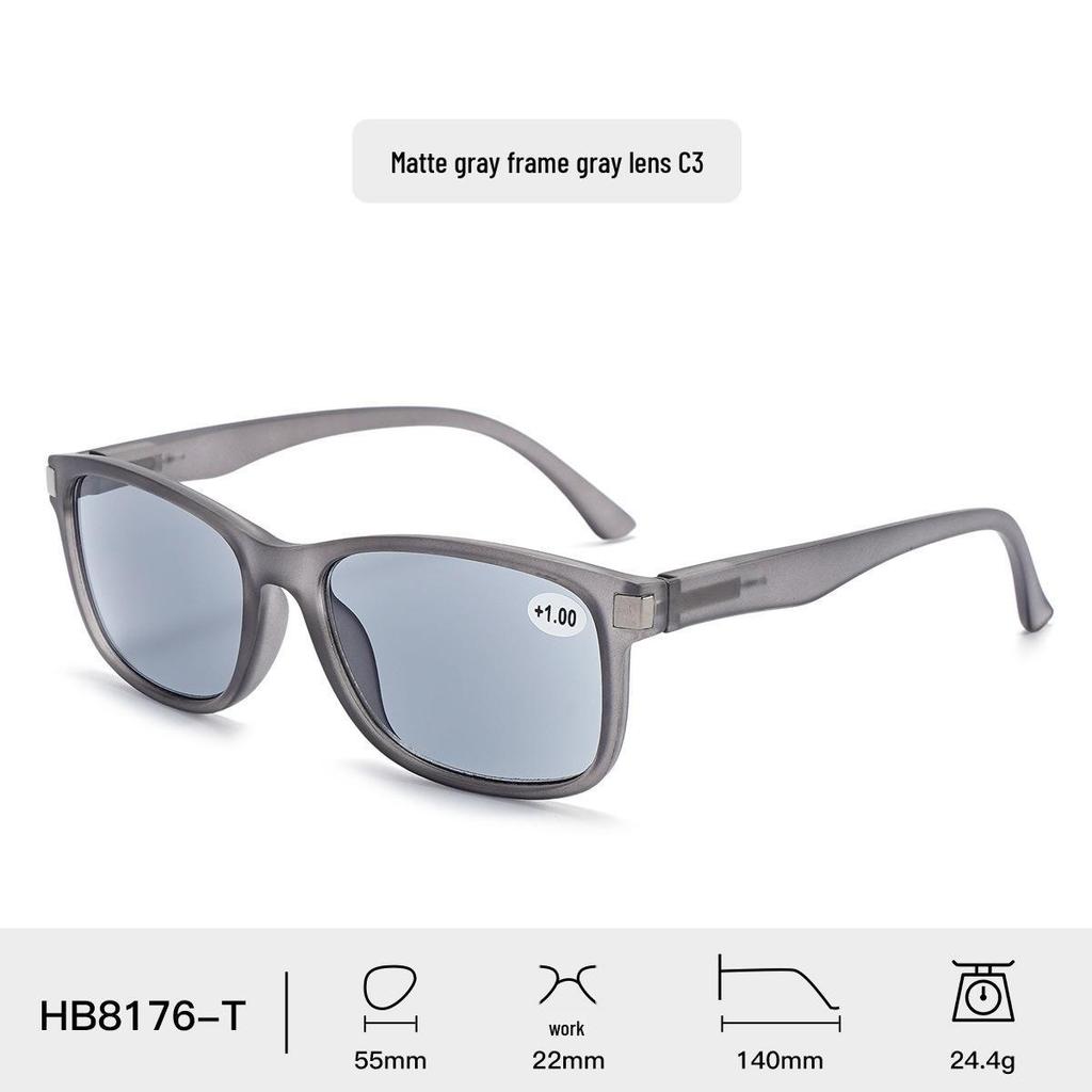 Cross-border Fashion Sunglasses: Men's Square Classic & Women's High-Definition Reading Glasses