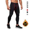 Men's High-Neck Velvet Warm Fitness Suit for Autumn/Winter - PRO Tight-Fit Sportswear for Basketball, Running, and Training.