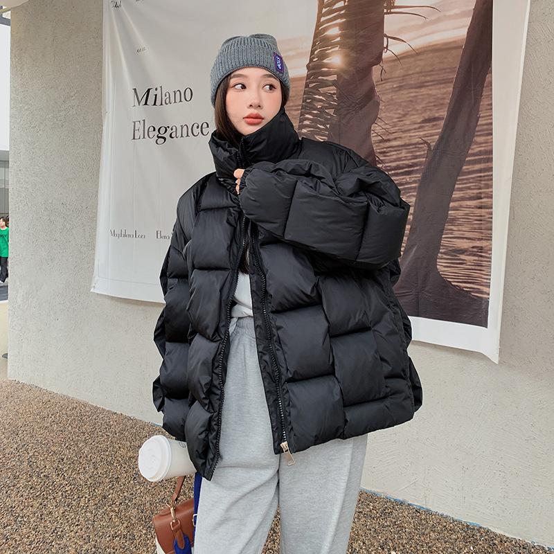 New Korean Style Loose Three-dimensional Woven Cotton Coat for Women