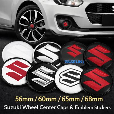 4 Stück 3D 56mm 60mm 65mm 68mm Auto-Rademblem Radnabenkappe Auto-Felgen-Refit-Plaketten Abdeckungen Styling-Aufkleber Zubehör
