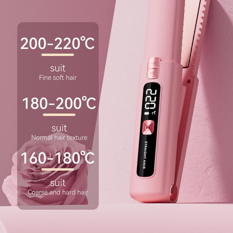 6 Temperature Settings Mini Wireless Straightener Portable Curler Multi-Function Professional Hair Styling Tool
