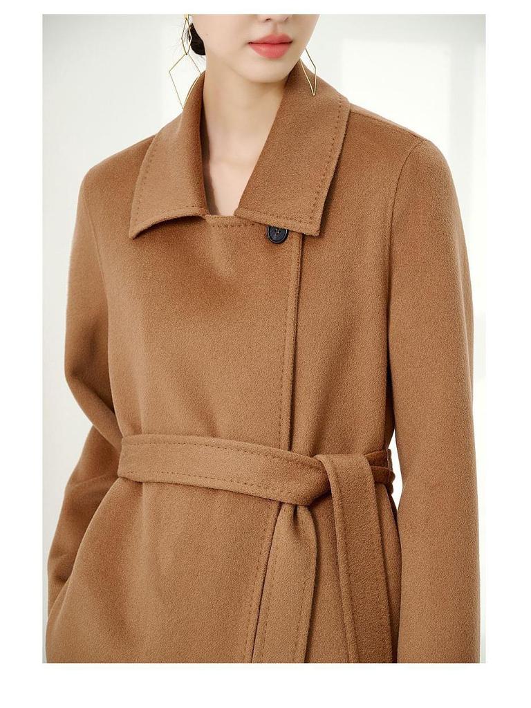 Double-Faced 100% Cashmere Women's Overcoat