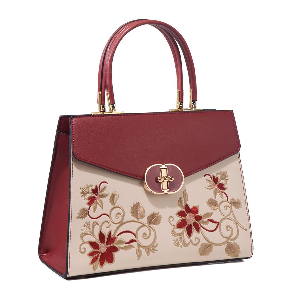 Mother'S Day Gift For Mother, Large-Capacity Handbag, Lady'S Mother Bag, Atmospheric High-End Embroidered Women'S Bag