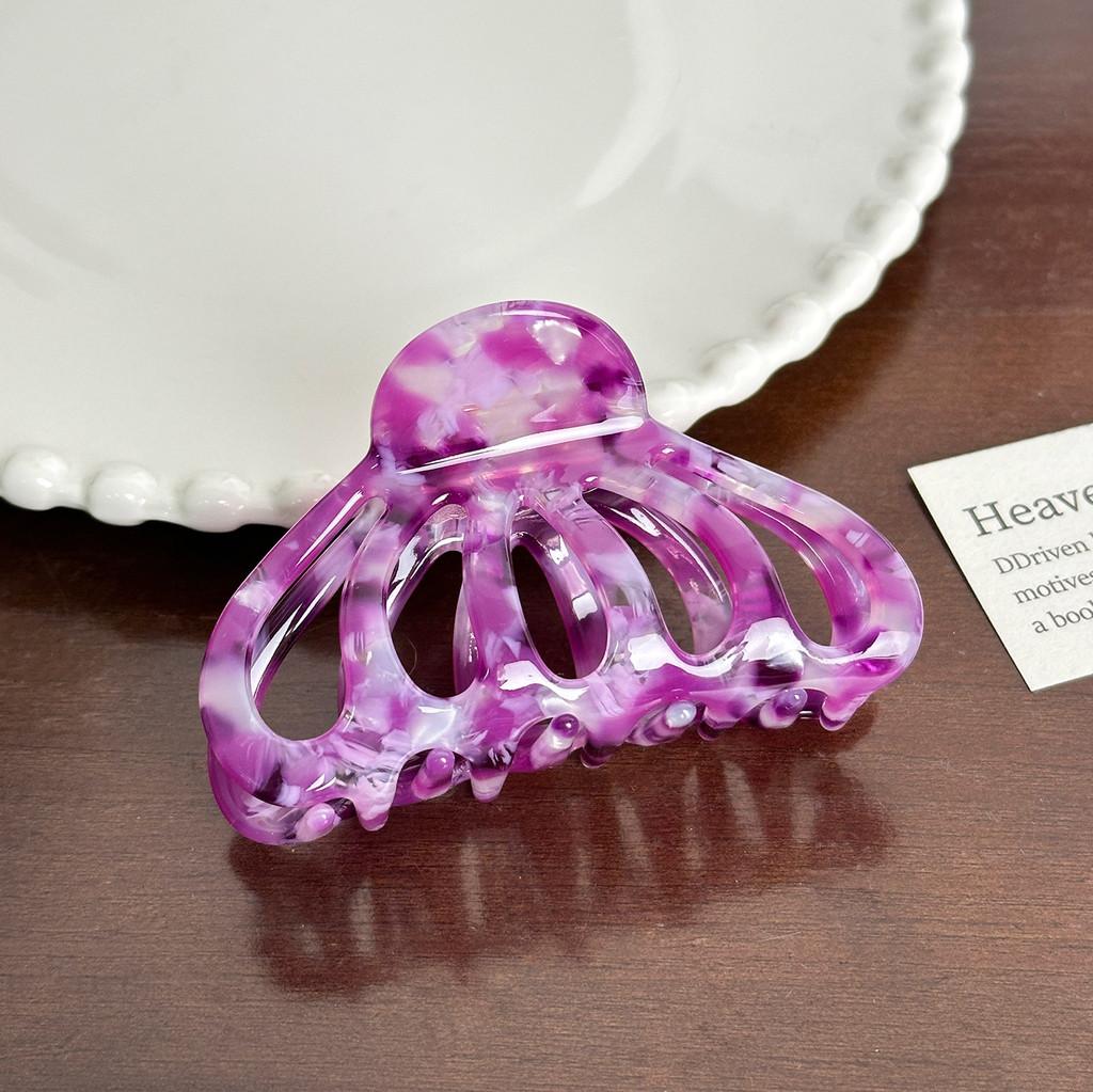 Gorgeous Acetate Floral Hair Claw Clip For Trendy Hairstyles And Statements Fashion