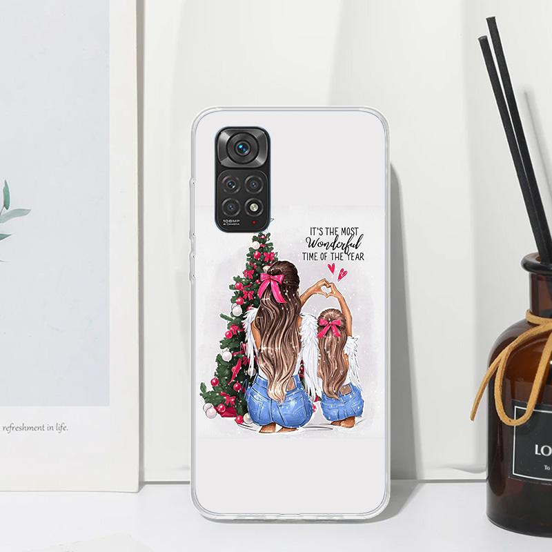 Christmas Girls Tree Gift Phone Case For Xiaomi Redmi Note 15 13 14S 14 Pro Plus 12S 11S 10S 12 11E 10 11T Art Fundas Back Cover