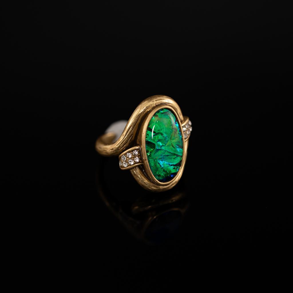 Medieval Copper Alloy Ring, Retro Court Style, High Sense Female Designer Temperament, New Ring