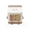 1pc new multi-functional LED milk carton alarm clock, can display the time/date, with voice control mode