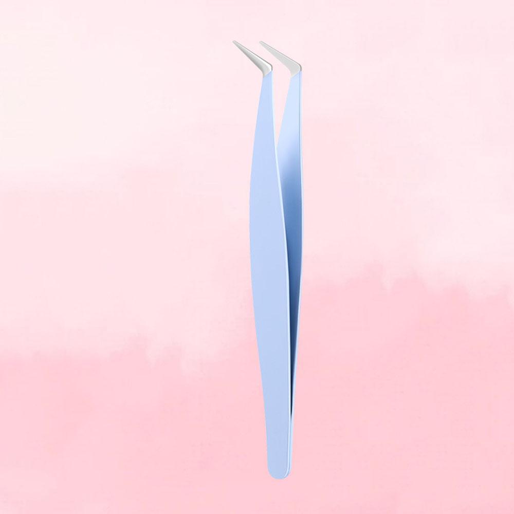 Stainless Steel Tweezers Stainless Steel Grafted Eyelash Curler Eyelash Tweezers High Quality False Eyelash Clip For Makeup