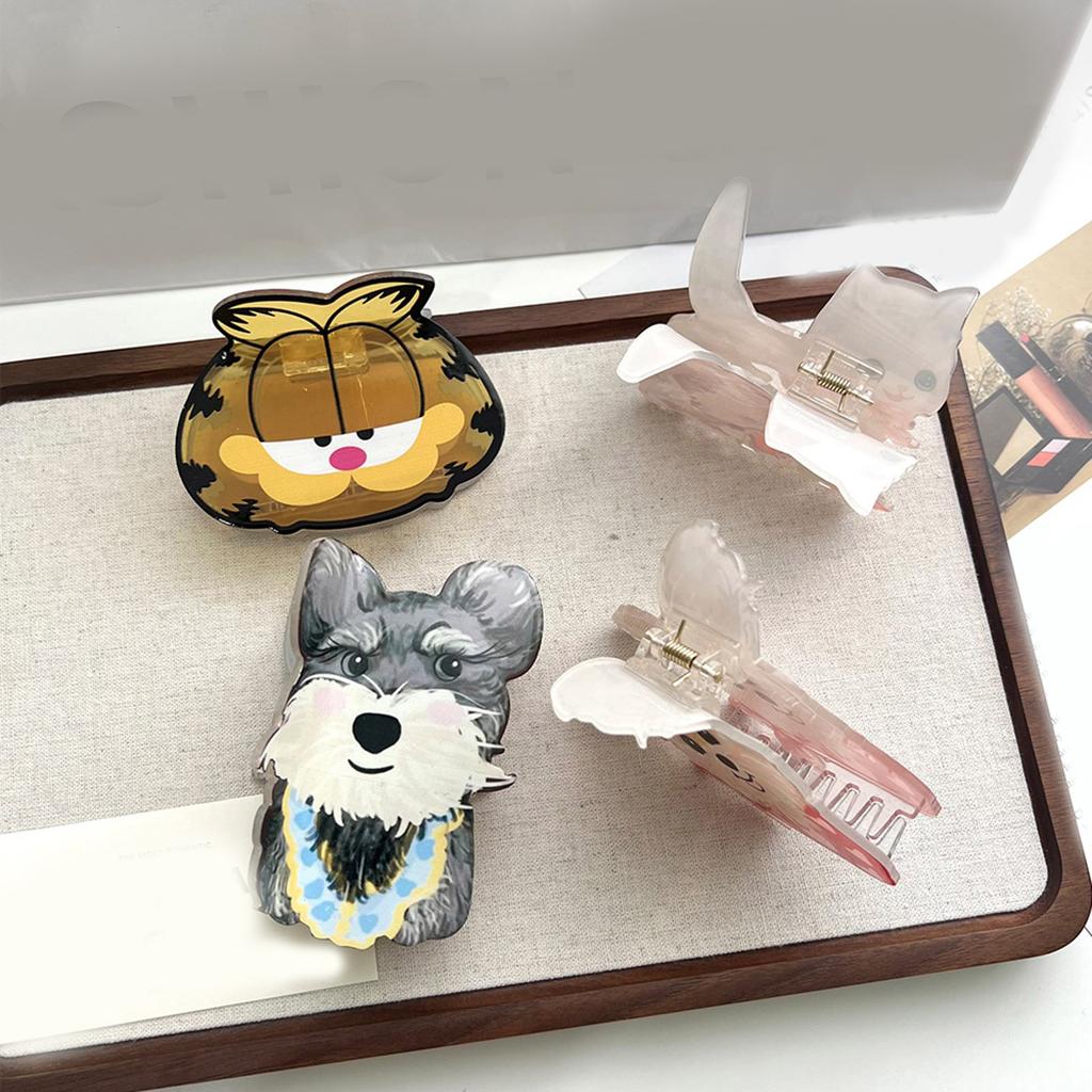 Cute Cat Hair Clips Claw Clips for Short Long Hair Acetate Hairpin Fashion Hair Accesories for Women Girls and Cat Lover