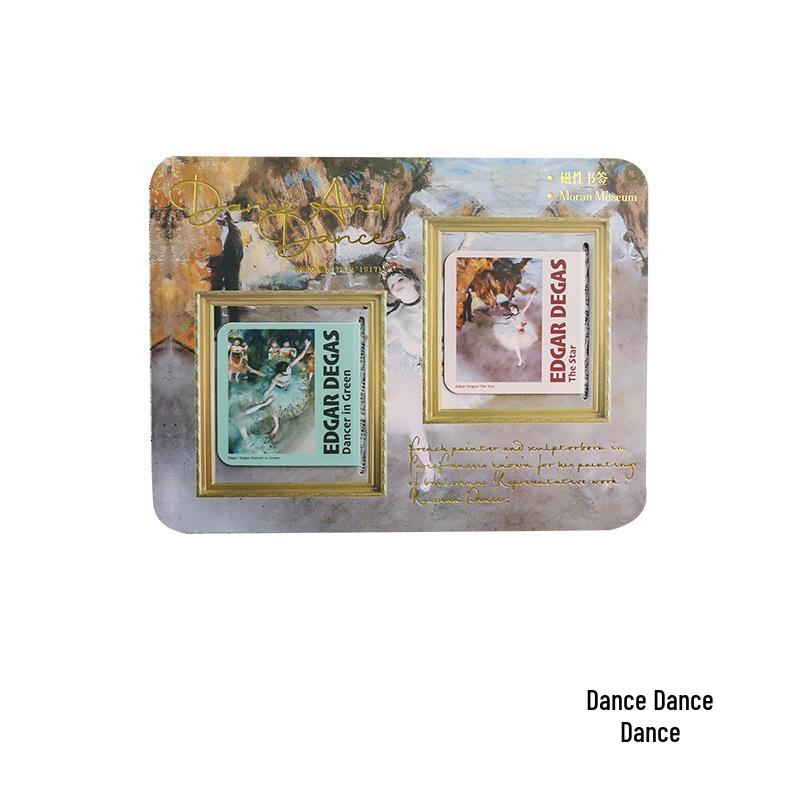 Set mit 4 magnetischen Lesezeichen mit weltberühmten Gemälden: Monet & Van Gogh