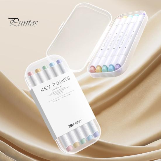 

Набор из 5 двухсторонних гелевых ручек Morandi Colors Pen Box Ink Быстросохнущие без запаха Ручки для рисования и заметок A