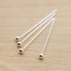6pcs Real Pure Solid 925 Sterling Silver Needle Pins for DIY Jewelry Making Findings Earring Necklace Connector Part Base