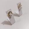 Pack Of 10 Acrylic Earring Display Stands Elegant White Jewelry Organizers Ear Accessories Rack for Home Or Retail Use