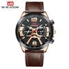 Montre d'affaires tendance pour hommes, montre-bracelet à quartz de luxe, étanche 3ATM, bracelet supérieur, montre à quartz pour hommes, montre avec ceinture en cuir