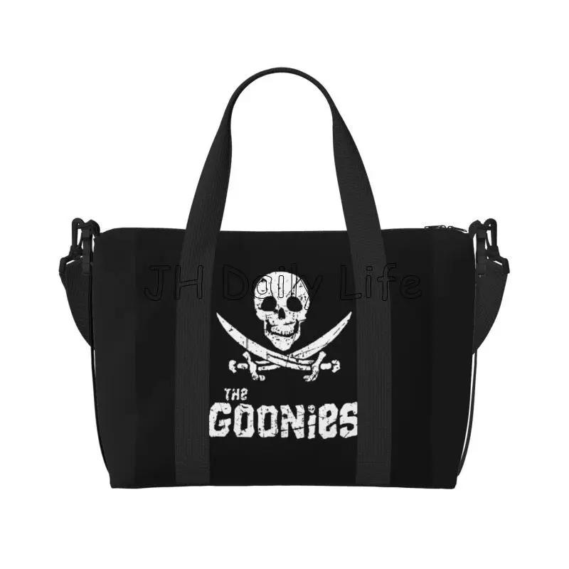 

The Goonies Never Say Die Print Travel Duffel Bag Waterproof Weekender Overnight Bags with Shoulder Strap Foldable Sport Gym Bag