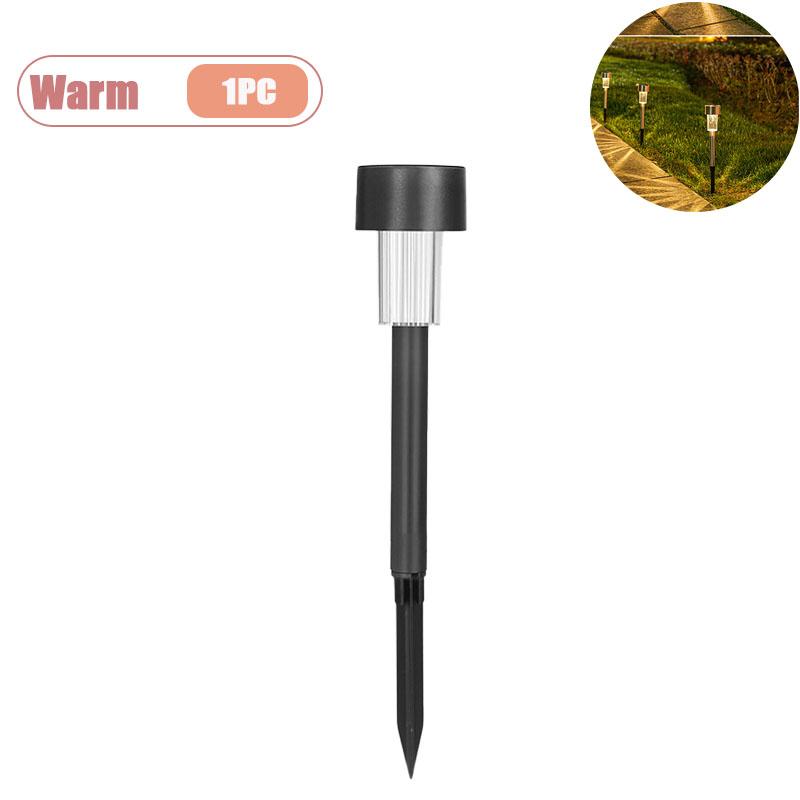 

Splash Proof Solar Tube Lights Stainless Steel Outdoor Lighting for Garden Pathway Deck Driveway Holiday Party