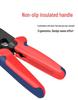Red Quadrilateral Tube Ferrule Crimping Pliers HSC8 6-4 for Pin Terminals