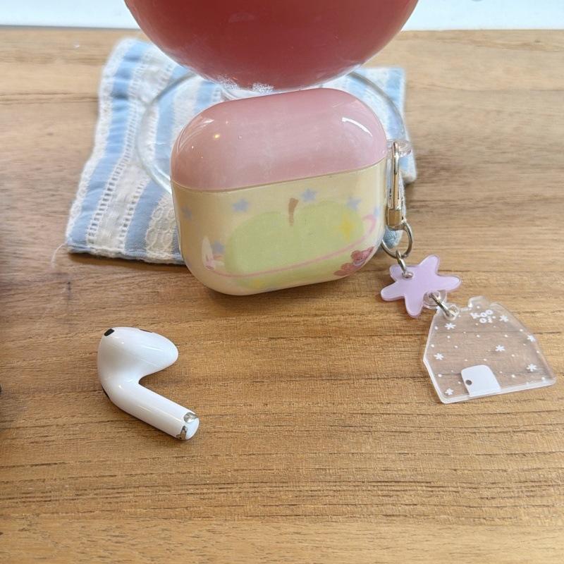 Green apple star bear AirPods 1 generation protective case for bluetooth headset AirPods 1 generation pro1 generation