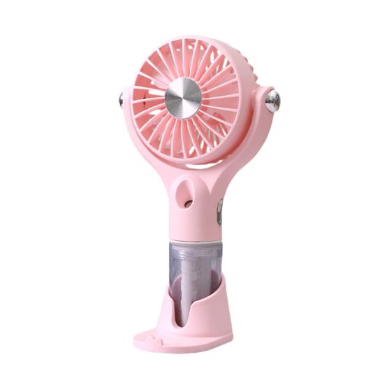Mini Mist Spray Handheld Fan 100 Speeds Adjustable Portable Summer Misting Cooling Fan USB Rechargeable Travel Outdoor Personal Fan