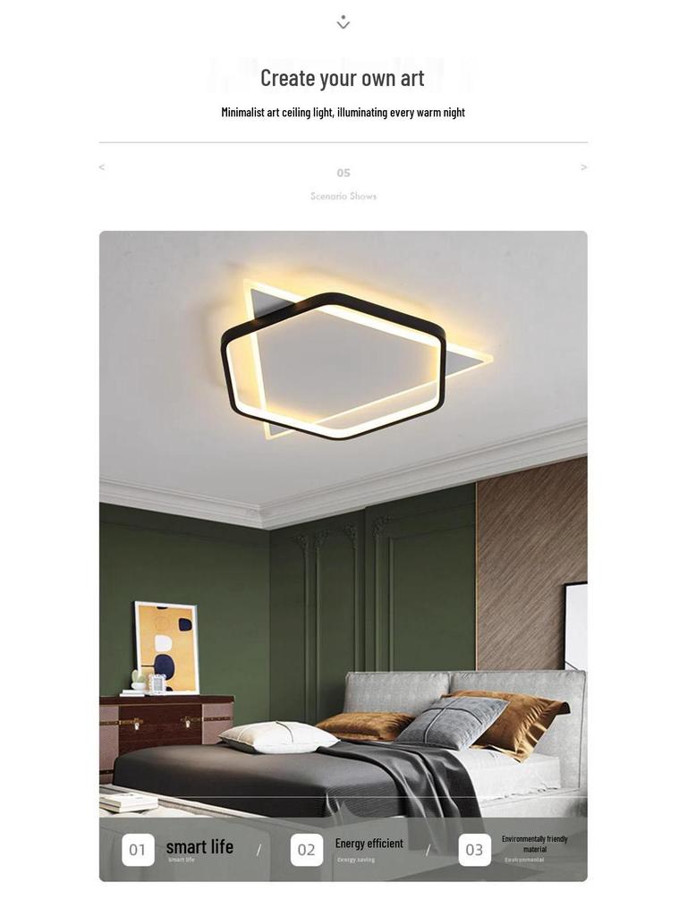 2024 LED Ceiling Light: Modern Minimalist Round Fixture for Bedroom, Living Room, Aisle, Corridor, and Balcony