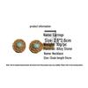 Antique-Style Turquoise Glass Pendant Necklace & Irregular Hoop Earring Set
