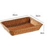 SIFAR Imitation Rattan Bread & Fruit Basket