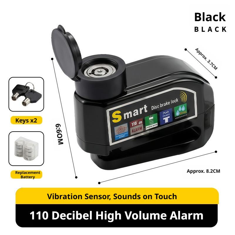 SEAMETAL Bicycle Disc Brake Lock Alarm, Electric Vehicle Lock, Motorcycle Brake Disc Anti-theft Lock, Riding Equipment