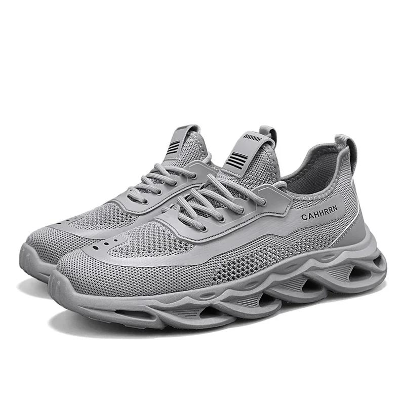 

2025 Versatile and Fashionable Men s Large-sized Casual, Breathable, Mesh and Soft-soled Casual Sports Shoes tenis masculino 39 серый