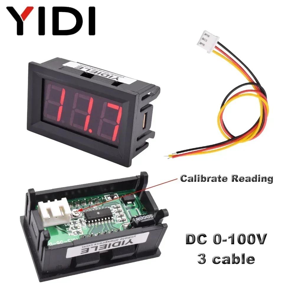 5/10pcs Digital 0.56 Ammeter Voltmeter DC 4.5-30V 0-100V AC 30-500V 10-600V Voltage Amp Meter Detector Monitor Calibrate Reading